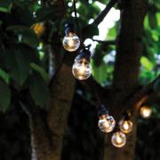 LED lichtketting op zonne-energie Lucas startset, helder