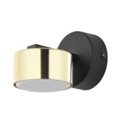 Wandlamp Dallas, 1-lamp, zwart-goud
