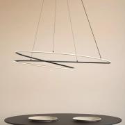 Lucande LED hanglamp Gavril, 100 cm, zwart, dimbaar