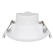 Prios LED inbouwlamp Rida, set van 10, wit, 10 cm, CCT, IP44