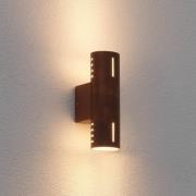 Buitenwandlamp Cuneo, roestkleurig, 25 cm, metaal, up/down