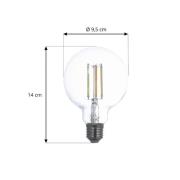 LUUMR Slimme LED E27 G95 7W ZigBee Tuya Philips Hue set van 3