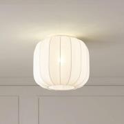 Lindby Helin plafondlamp, wit, stof, Ø 35 cm