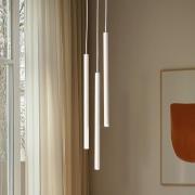 Hanglamp Sopel 3, taupe, rond, 3-lamps, staal, G9