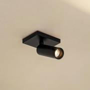 Arcchio plafondspot Brinja Slim, zwart, 1-lamp GU10 MR11