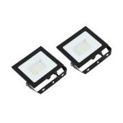 Prios LED-buitenspot Maikel, 50 W, metaal, set van 2