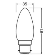 OSRAM LED lamp, B22d, 1,8 W, mat, 2.700 K
