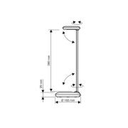 LED bureaulamp MAULstudy, rood, staal, 49 cm, E27