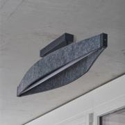 OSRAM LED plafondlamp Decor Flat Felt, grijs, vilt, 3.000 K