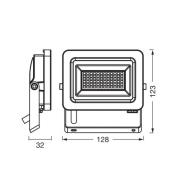OSRAM LED spot Floodlight EA, 15 W, IP65, zwart, aluminium
