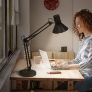 OSRAM LED tafellamp Office Line Desk Retro, zwart 3.000 K