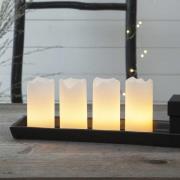 4-de set - Candle LED kaarsen, wit