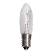 E10 1,8W 24V reservelamp, 3 st, kaarsvorm