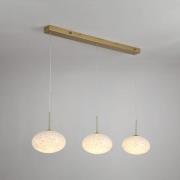 LED hanglamp Confetti, lengte 115 cm goudkleurig/wit, glas