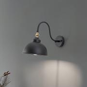 Saglam 3742 wandlamp, verstelbaar, zwart