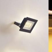 Prios LED buitenspot Maikel, 20W, metaal, set van 2