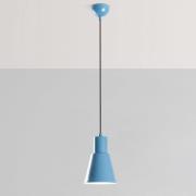 Hanglamp Konikkem, lichtblauw, metaal, Ø 14 cm, E27