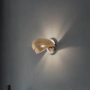 Wandlamp Vento, zwart/goud, metaal, 27 cm, E14