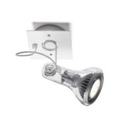 MARSET wandspot Atlas, 3.000 K, Ø 11 cm, transparant