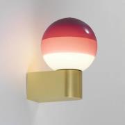 MARSET LED wandlamp Dipping Light A1, bordeauxrood/messing