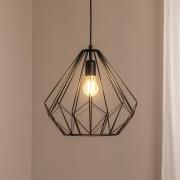 Hanglamp Diamond, zwart, metaal, Ø 37 cm, E27