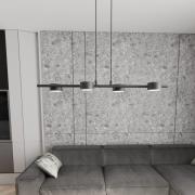 Plafondspot Sora, lengte 80 cm, metaal, 4-lamps.