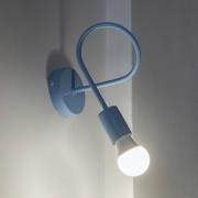 Wandlamp Oxford, lichtblauw, metaal, E27