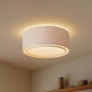 Lindby plafondlamp Soula, Ø 60 cm, beige, kunststof, E27