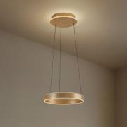 Lucande LED hanglamp Tindra, Ø 40 cm, goud, dimbaar