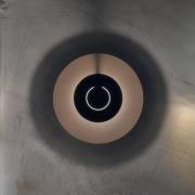 Knikerboker LED wandlamp DoppioZero, roze/grijs, Ø 30 cm