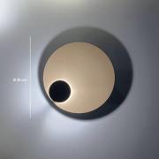 Knikerboker LED wandlamp Pois, crème, Ø 25 cm, dimbaar