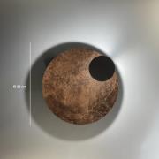 Knikerboker LED wandlamp Pois, brons, Ø 25 cm, dimbaar