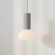 Hanglamp Flo, beige, 1-lamp, glas