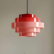 Hanglamp Filo, rood, Ø 28 cm, glas