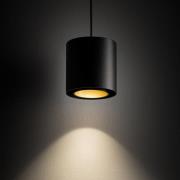 Hanglamp Point Duo, zwart/goud, staal, Ø 13 cm, GU10