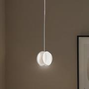 Hanglamp GAMBIT, crèmewit, Ø 10 cm, metaal, GU10