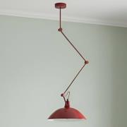 Hanglamp Melos, rood, Ø 36 cm, metaal