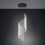 LED hanglamp Baxter, zwart, Ø 37 cm, metaal, CCT dimbaar