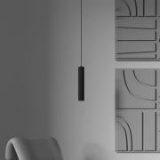 Hanglamp Calipso, zwart, Ø 5,6 cm, metaal, GU10