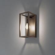 Wandlamp Frame, titanium-goudkleurig, hoogte 30 cm, staal