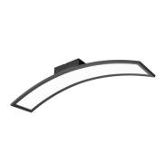 LED plafondlamp Sigma, zwart, 3.000 K, 2.600 lm, metaal