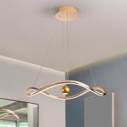 Slimme LED hanglamp Romina, Ø 78 cm, goudkleurig metaal CCT