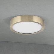 LED plafondlamp Disc, antiek messingkleurig, Ø 14 cm, CCT