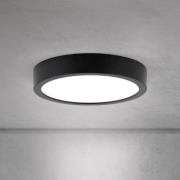 LED plafondlamp Disc, zwart Ø 14 cm, CCT metaal/kunststof