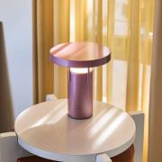 HÜBSCH LED tafellamp BringMe Mini, metallic roze, 20 cm