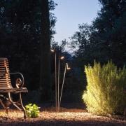 LED buiten vloerlamp Brisa, 1-lamp, bruin