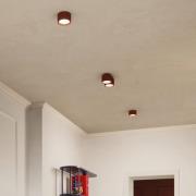 Plafondlamp RIBLA, oker, Ø 10 cm, metaal, GX53