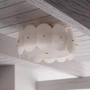 By Rydens plafondlamp Omlott, messing/wit, Ø 53 cm