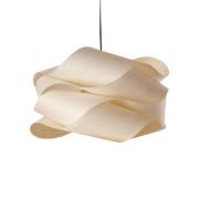 LZF hanglamp Link, ivoorkleurig/nikkelkleurig Ø 69 cm hout