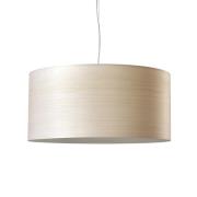 LZF LED hanglamp Gea, ivoorkleurig, Ø 42 cm, hout
